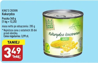 ALDI King's Crown kukurydza 340g oferta