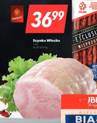 Lewiatan Sokołów Szynka Włoska 1kg oferta