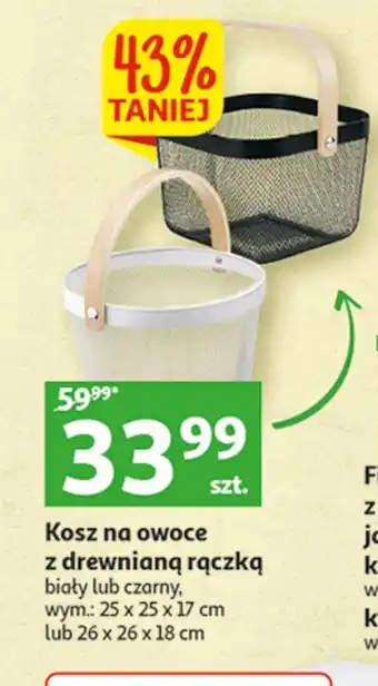 Auchan Kosz na owoce 26 x 26 x 18 cm oferta