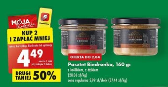 Biedronka Pasztet z królikiem oferta