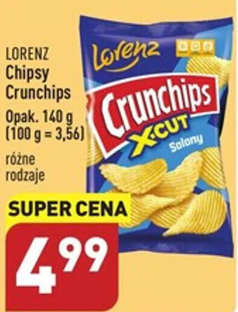 ALDI Lorenz Chipsy Crunchips 140g oferta
