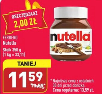 ALDI Ferrero Nutella 350g oferta