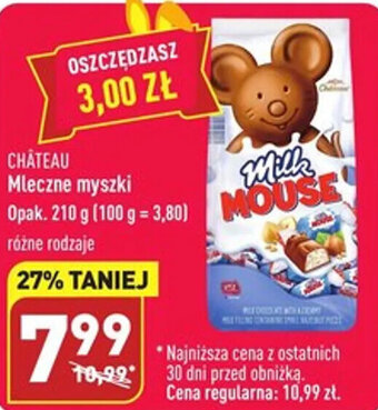 ALDI Chateau Mleczne myszki 210g oferta