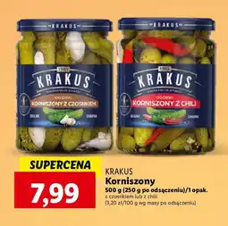 Biedronka Ogórki korniszone z chili oferta