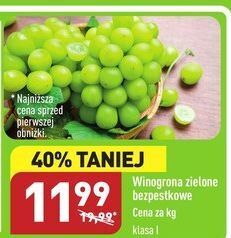ALDI Winogrona zielone oferta