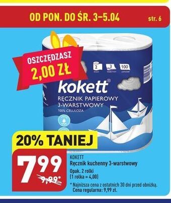 ALDI Ręczniki kuchenne kokett oferta