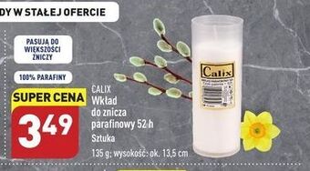 ALDI Wkład parafinowy do znicza 52 h calix oferta
