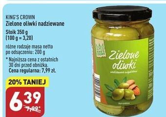 ALDI Oliwki zielone z migdałami king's crown (aldi) oferta