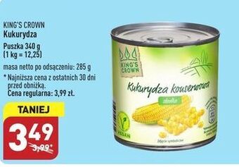 ALDI Kukurydza konserwowa king's crown (aldi) oferta