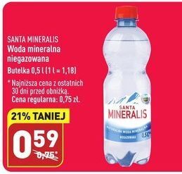 ALDI Woda niegazowana santa mineralis oferta