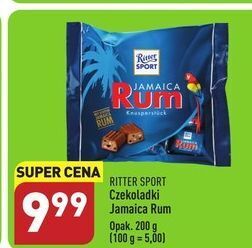 ALDI Czekoladki jamaica rum ritter sport oferta