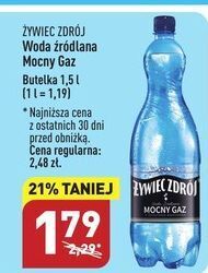 ALDI Woda mocny gaz żywiec zdrój oferta