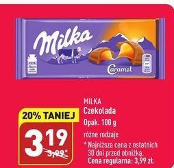 ALDI Czekolada caramel milka oferta