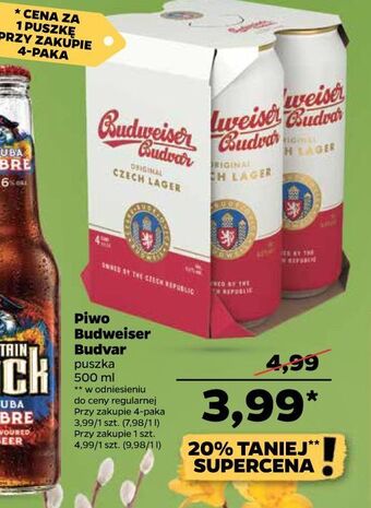 Netto Piwo budweiser oferta