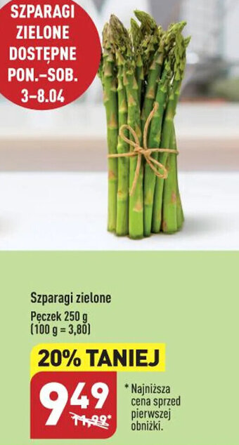 ALDI Szparagi zielone 250g oferta