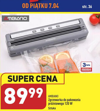 Ambiano Zgrzewarka do pakowania próżniowego 120W