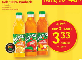 Delikatesy Centrum Tymbark, sok 100% 1l oferta