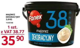 Selgros Fanex Majonez dekoracyjny 2,8kg oferta