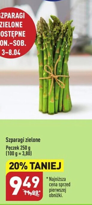 ALDI Szparagi zielone 250g oferta