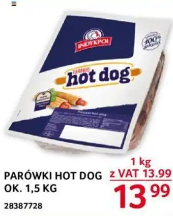 Selgros Indykpol Parówki Hot Dog 1kg oferta