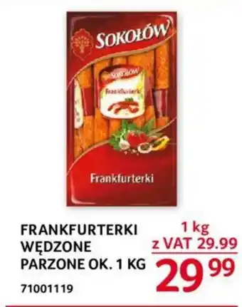 Selgros Sokołów Frankfurterki wędzone parzone 1kg oferta