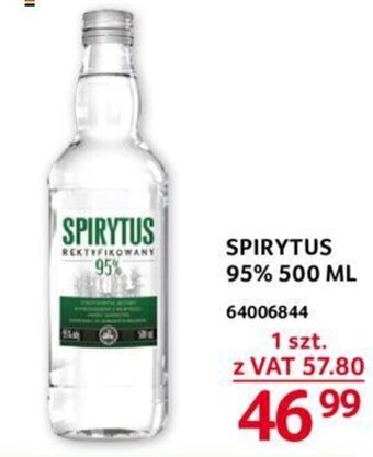 Selgros Spirytus 95% 500ml oferta