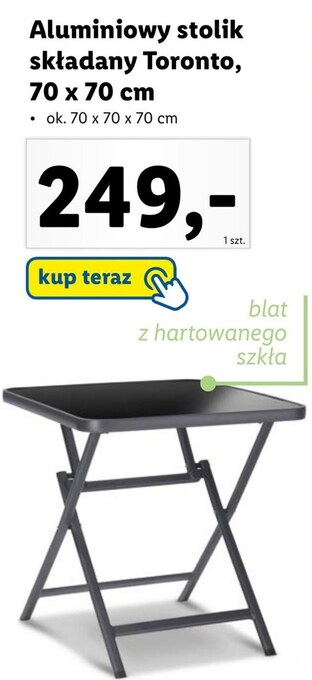 Lidl Stolik oferta