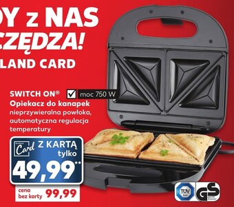 Kaufland Opiekacz do kanapek switch on oferta