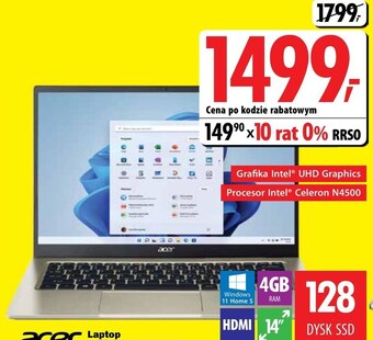 Media Expert Laptop acer oferta