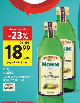 Intermarche Olej z pestek winogron monini oferta
