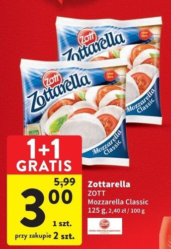 Intermarche Ser classic zott zottarella oferta