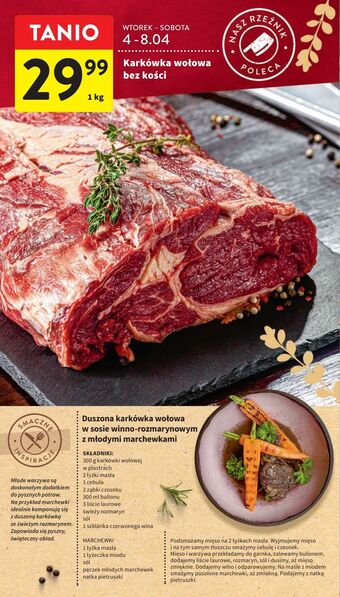 Intermarche Karkówka wołowa bez kości oferta