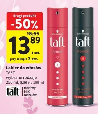 Intermarche Lakier do włosów taft power oferta