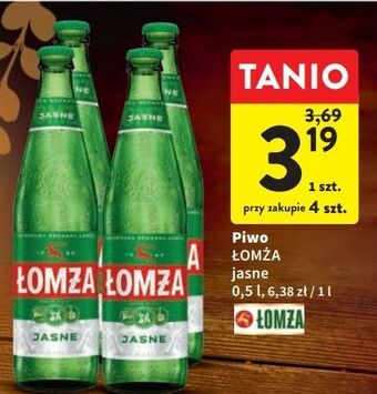 Intermarche Piwo łomża jasne (dawniej export) oferta