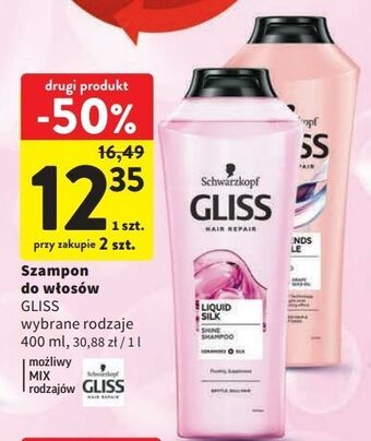 Intermarche Szampon do włosów spajający końcówki gliss kur hair repair split ends miracle oferta