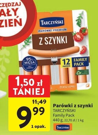 Intermarche Parówki z szynki tarczyński oferta