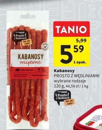 Intermarche Kabanosy wieprzowe intermarche prosto z wędliniarni oferta