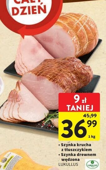 Intermarche Szynka krucha z tłuszczykiem lukullus oferta