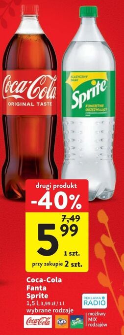 Intermarche Napój pomarańczowy fanta oferta