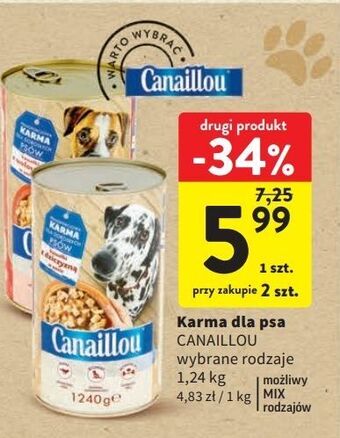 Intermarche Pokarm dla psa z drobiem canaillou oferta