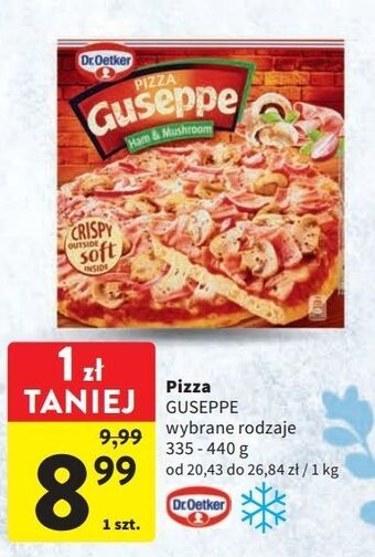 Intermarche Pizza z szynką i pieczarkami dr. oetker guseppe oferta