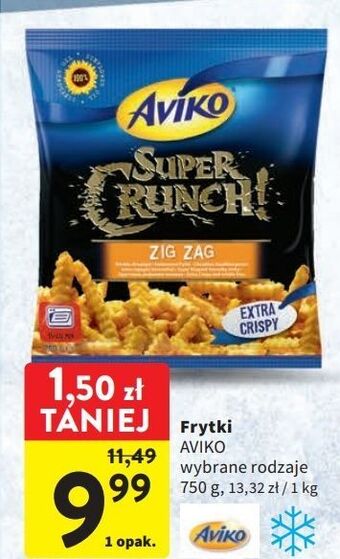 Intermarche Frytki zig zag aviko super crunch oferta