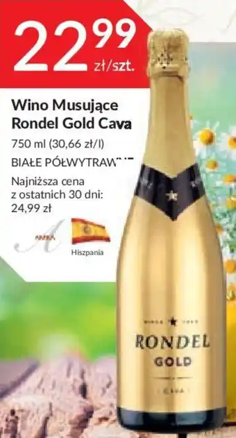 Stokrotka Rondel Gold Cava Wino Musujące 750ml oferta