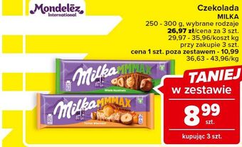 Carrefour Market Czekolada whole hazelnuts milka mmmax oferta
