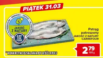 Carrefour Market Pstrąg patroszony jakość z natury carrefour oferta