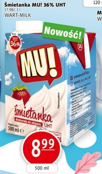 Prim Market Wart-Milk śmietanka MU! 36% UHT 500ml oferta