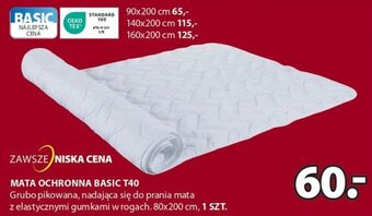 JYSK Mata ochronna Basic T40 80x200cm oferta