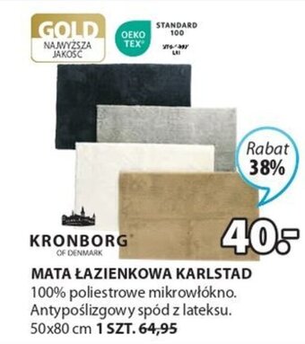 JYSK Kronborg Mata łazienkowa Karlstad 50x80cm oferta