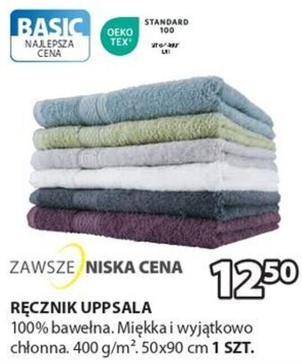 JYSK Ręcznik Uppsala 50x90cm oferta