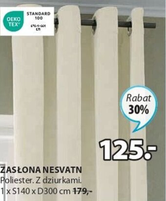 JYSK Zasłona Nesvatn 1xS140xD300cm oferta